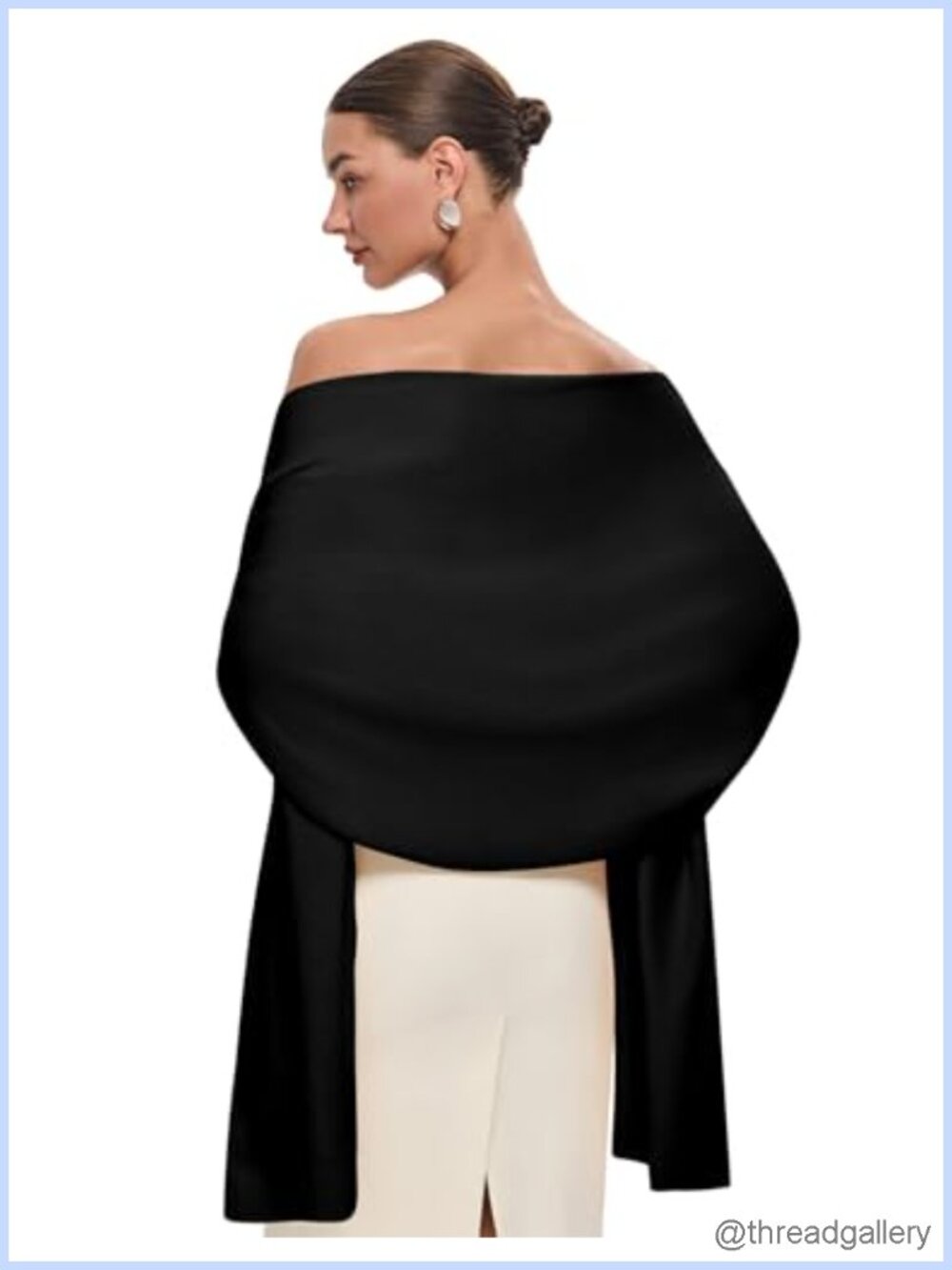 PULI Women's Pashmina Shawl Wrap Large Wedding Bridal Evening Winter Scarf